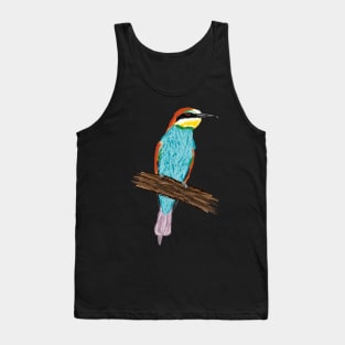 Nice Artwork showing an European Bee-Eater V Tank Top